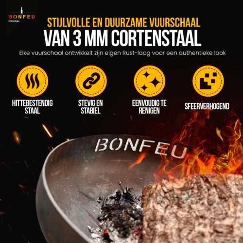 BonFeu BonBowl 120 cortenstaal - Afbeelding 5