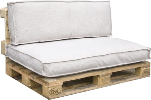 In the Mood Collection 2 Palletkussens 120x80cm / 120x40cm Mick Beige - Afbeelding 5