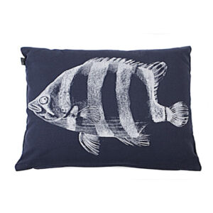 In The Mood Kussen Chambray Vis 30 x 45 cm - - Indigo Blauw