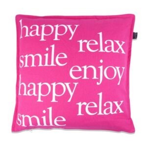 In The Mood Kussen Happy Print 50 x 50 cm - Div Kleuren