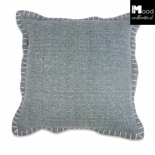 In The Mood Kussen Stone – 45 x 45 cm - Aquagrijs (mint groen)