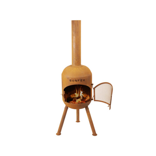 BonFeu Tuinhaard BonSolo Roest (H 126 cm Ø 34 cm)