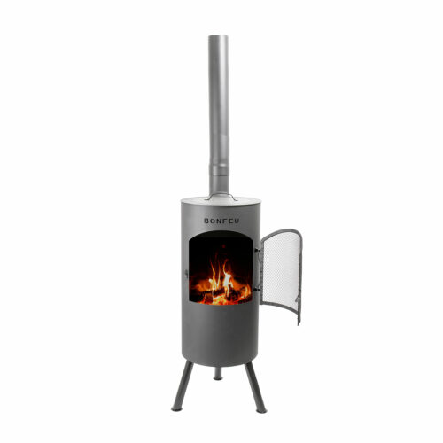 BonFeu Tuinhaard BonTino Zwart (H 153 cm Ø 35 cm)