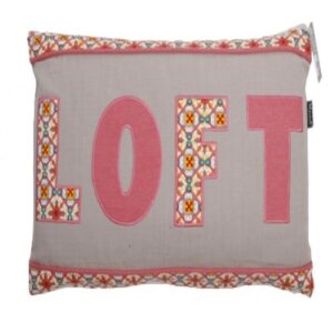 In The Mood Lendekussen Loft Retrobloem 45 x 30 cm - Rood