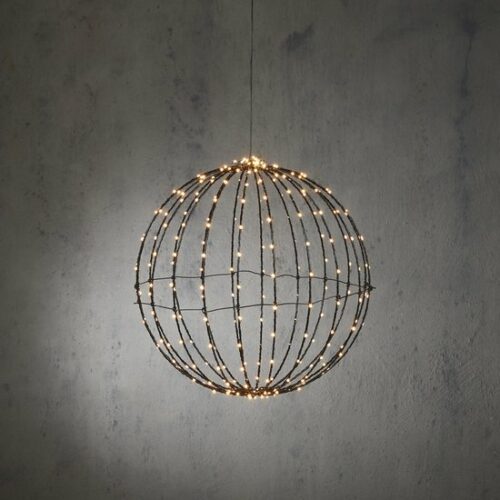 Bal Kerstverlichting met 260 LED Lampjes - Ø40 cm - Zwart