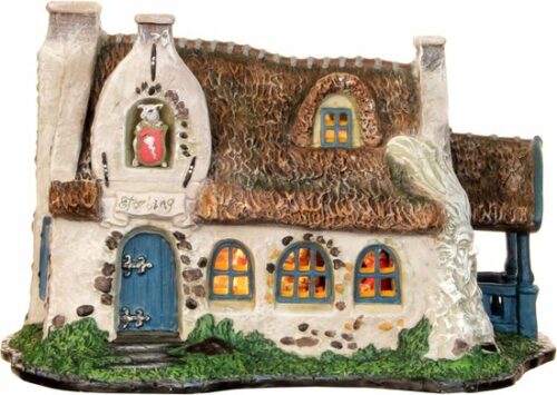 LuVille - Huis van de Zeven geitjes -  werkt op batterijen - L 22 x B15 x H 14 CM