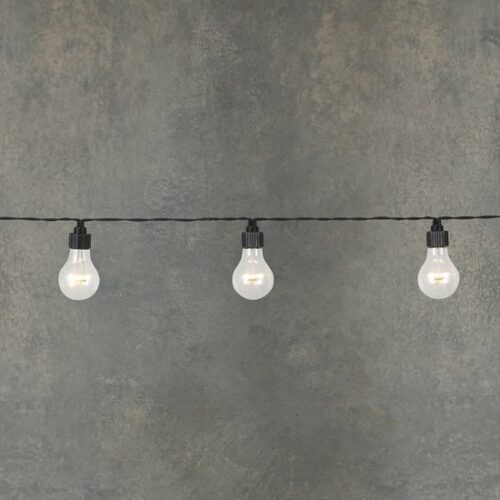 Luca Lighting - Connect 24 party lights zwart warm wit 6 lamp led - L 300 x B 6 x H 13cm