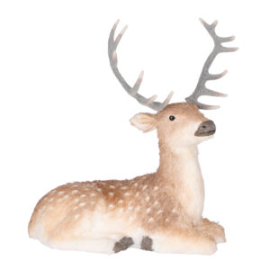Liggend Hert - 57 x 30 x 66 cm - Bruin