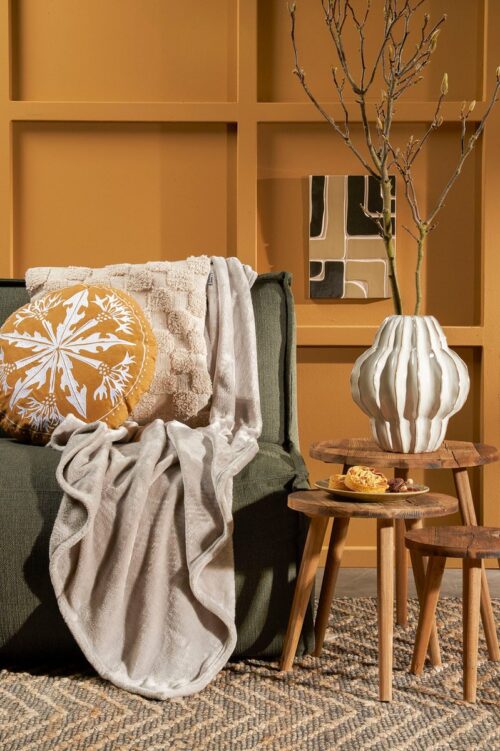 In The Mood Famke Plaid - 180 x 130 cm - Beige - Afbeelding 5