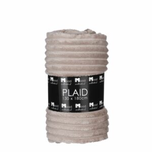 In the Mood Lorens Fleece Deken - 180 x 130 cm - Polyester - Beige