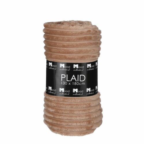 In the Mood Lorens Fleece Deken - 180 x 130 cm - Polyester - Lichtbruin