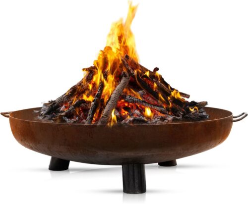 BonFeu BonBowl Plus CortenStaal Ø100 cm - L 100 x B 100 x H 23,5 cm - Cortenstaal - Bruin - Afbeelding 8