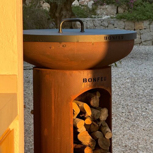 BonFeu BonBiza Deksel Ø80 cm - L 80 x B 80 x H 9 cm - Staal - Zwart - Afbeelding 11