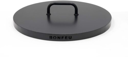 BonFeu BonBiza Deksel Ø80 cm - L 80 x B 80 x H 9 cm - Staal - Zwart - Afbeelding 3