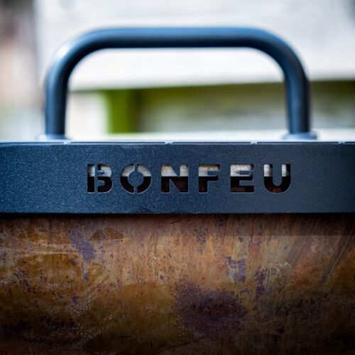 BonFeu BonBiza Deksel Ø80 cm - L 80 x B 80 x H 9 cm - Staal - Zwart - Afbeelding 4
