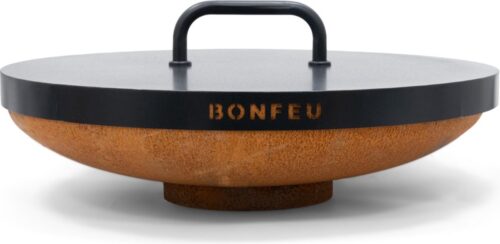 BonFeu BonBiza Deksel Ø80 cm - L 80 x B 80 x H 9 cm - Staal - Zwart - Afbeelding 6