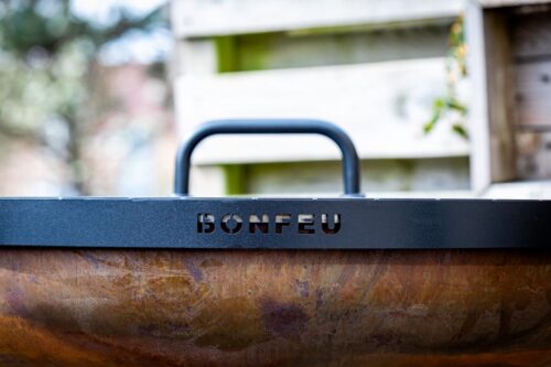 BonFeu BonBiza Deksel Ø80 cm - L 80 x B 80 x H 9 cm - Staal - Zwart - Afbeelding 8