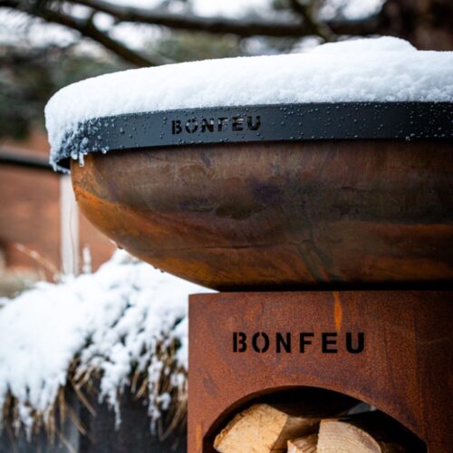 BonFeu BonBiza Deksel Ø80 cm - L 80 x B 80 x H 9 cm - Staal - Zwart - Afbeelding 10