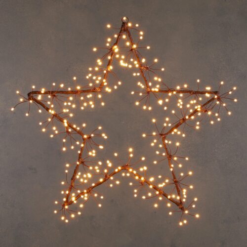 Luca Lighting Ster Dandelion met Warm Witte LED Verlichting - Ø58 cm - Bruin