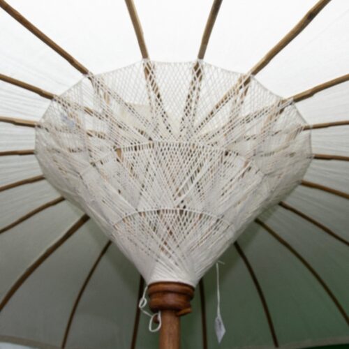 Parasol Bali Wit Ø185 cm - Afbeelding 2