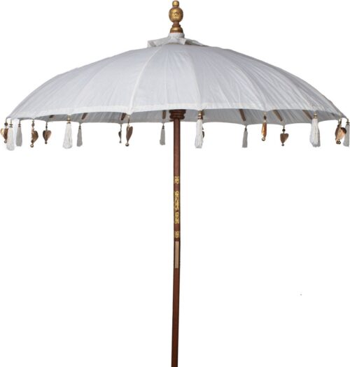 Parasol Bali Wit Ø185 cm - Afbeelding 8