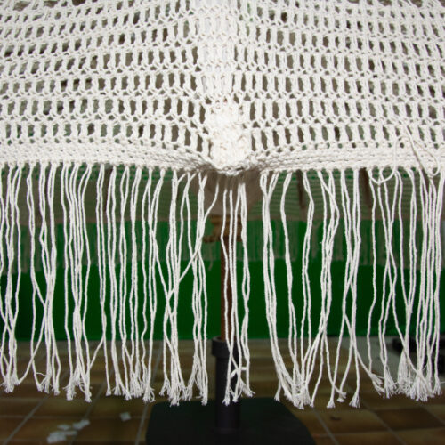 Parasol Bali Macrame Wit Ø185 cm - Afbeelding 3