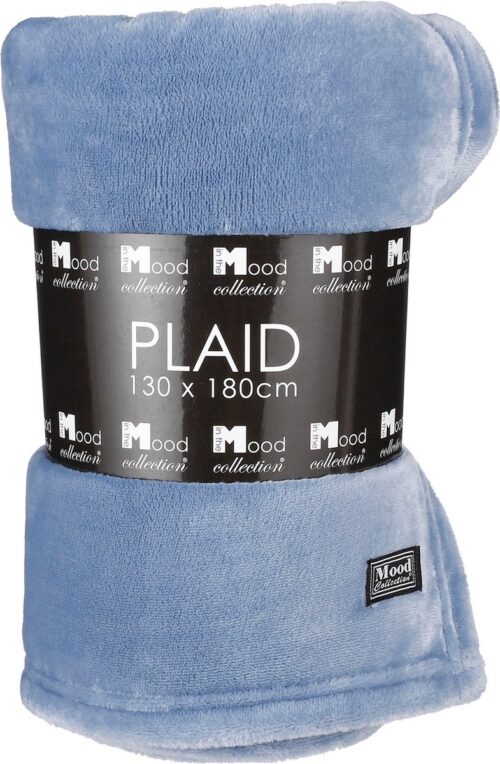 In The Mood Famke Plaid – 180 x 130 cm – Lichtblauw - Afbeelding 7