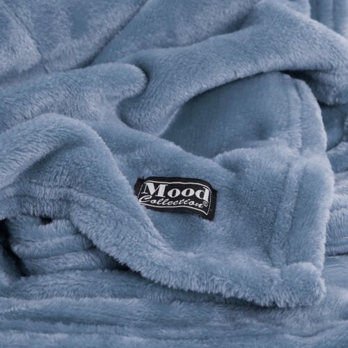 In The Mood Famke Plaid – 180 x 130 cm – Lichtblauw - Afbeelding 2