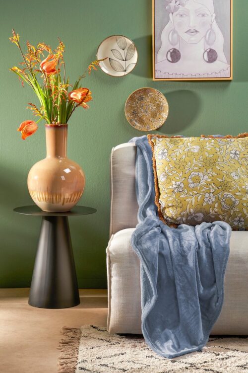 In The Mood Famke Plaid – 180 x 130 cm – Lichtblauw - Afbeelding 6
