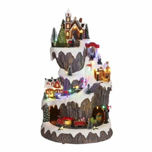 Luville Decoratief Kerstdorp - 23.5x22.5x41.5 cm