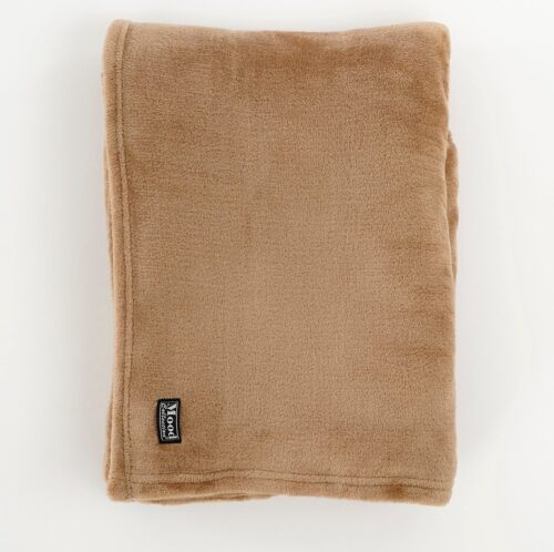 In The Mood Collection Famke Fleece Plaid - L180 x B130 cm - Lichtbruin - Afbeelding 2