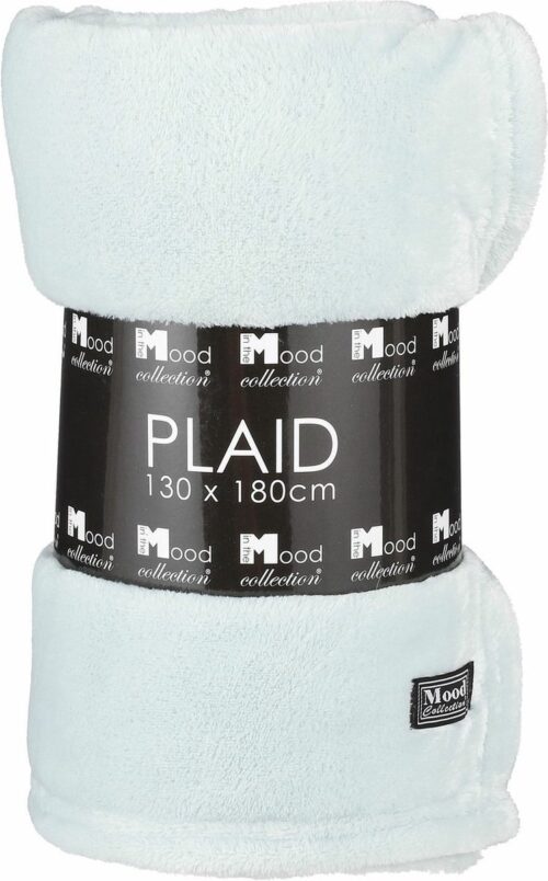 In The Mood Collection Famke Fleece Plaid – L180 x B130 cm – Lichtgroen - Afbeelding 4
