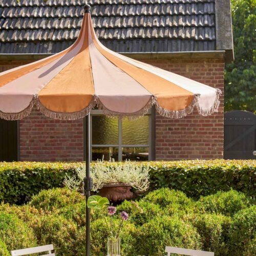 In The Mood Collection Rissy Parasol - H238 x Ø220 cm - Bruin - Afbeelding 2