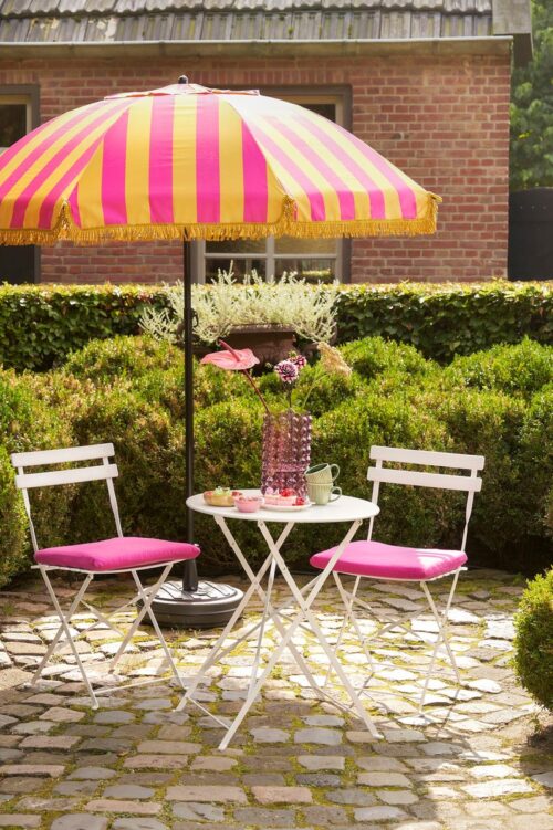 In The Mood Collection Osborn Parasol - H238 x Ø220 cm - Geel - Afbeelding 8