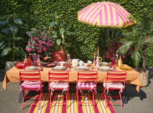 In The Mood Collection Osborn Parasol - H238 x Ø220 cm - Geel - Afbeelding 9