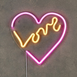 Luca Lighting Neonverlichting Love Hart IP44 -31 x 33 x 1,2 cm