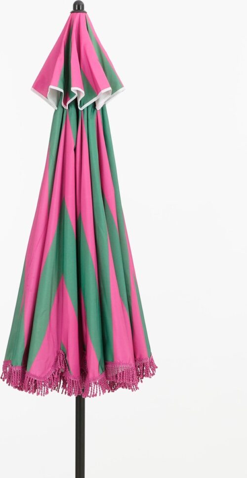 In The Mood Collection Osborn Parasol - H238 x Ø220 cm - Groen-Roze - Afbeelding 4
