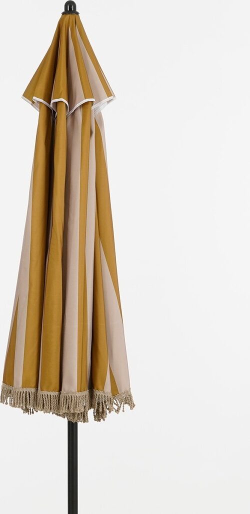 In The Mood Collection Osborn Parasol - H238 x Ø220 cm - Oranje-Wit - Afbeelding 5