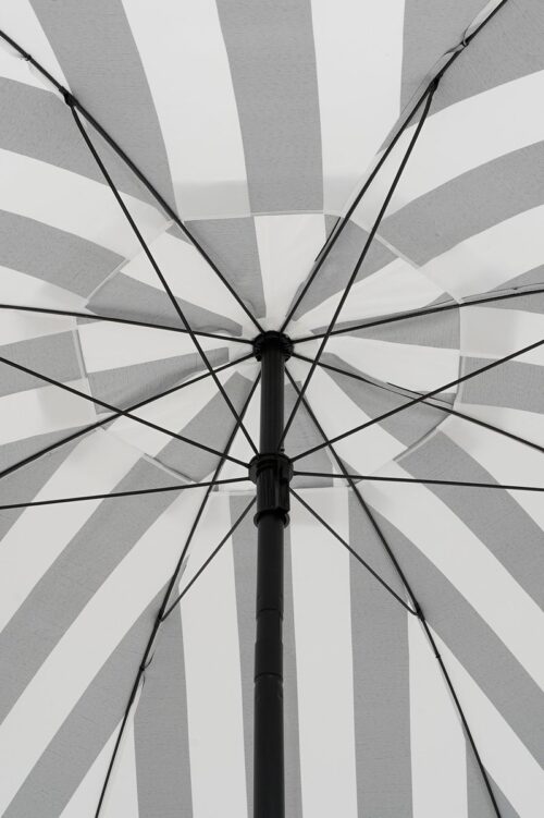 In The Mood Collection Osborn Parasol - H238 x Ø220 cm - Zwart, Wit - Afbeelding 4