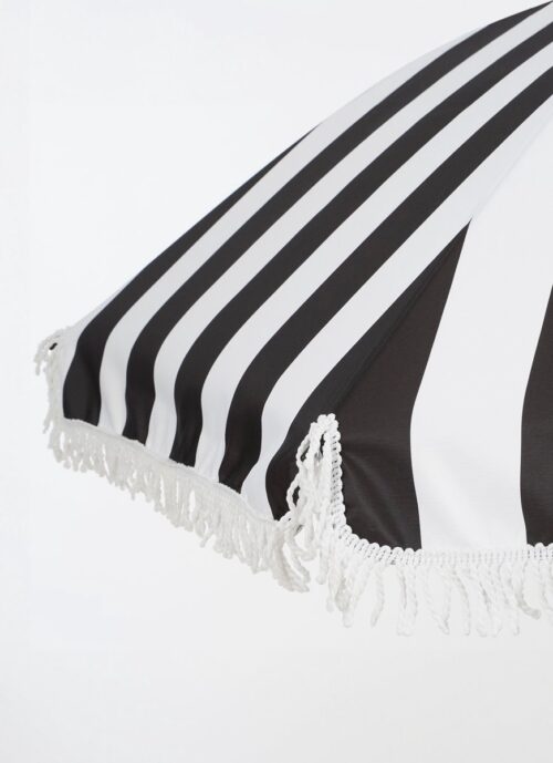 In The Mood Collection Osborn Parasol - H238 x Ø220 cm - Zwart, Wit - Afbeelding 5