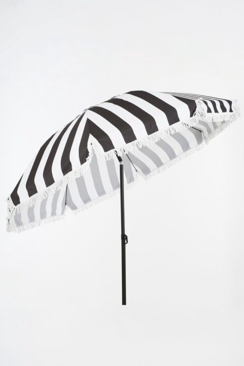In The Mood Collection Osborn Parasol - H238 x Ø220 cm - Zwart, Wit - Afbeelding 6