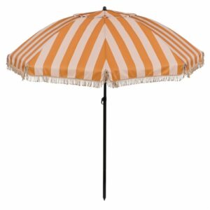 In The Mood Collection Osborn Parasol - H238 x Ø220 cm - Oranje-Wit