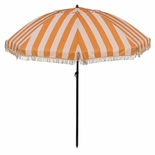 In The Mood Collection Osborn Parasol - H238 x Ø220 cm - Oranje-Wit