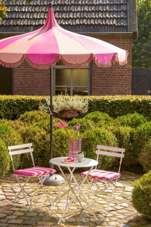 In The Mood Collection Rissy Parasol - H238 x Ø220 cm - Roze - Afbeelding 7