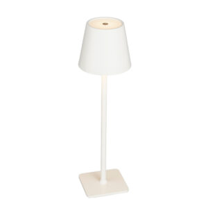 Mica Decorations Tafellamp - Multicolor Led - 38 x 10,5 cm - Wit
