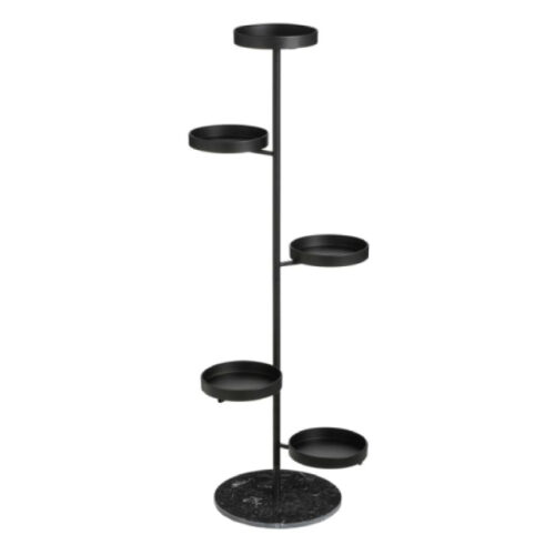 Mica Decorations Brutus Plantenstandaard - 48 x 43 x 120cm - Zwart