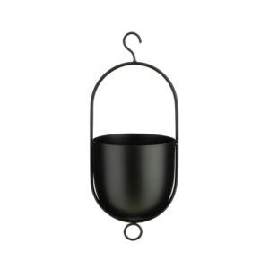 Mica Decorations Bob Hangpot - 15 x 14 x 36 cm - Zwart