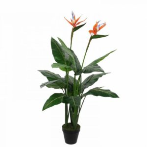 Mica Decorations Strelitzia Kunstplant - H110 x Ø60 cm - Groen