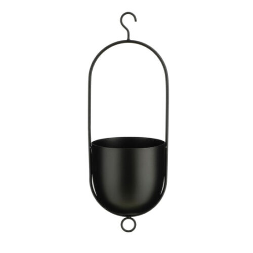 Mica Decorations Bob Hangpot - 15 x 14 x 42 cm - Zwart