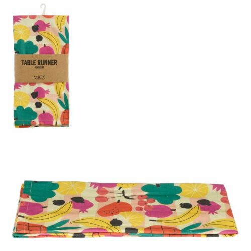 Mica Decorations Miah Tafelloper - 180 x 45 cm - Geel